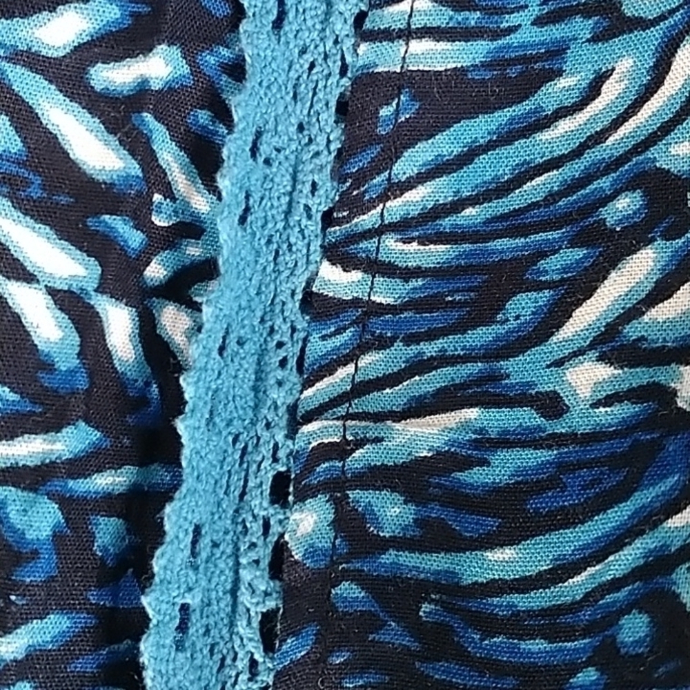 RAGA Blue Duster Kimono Beach Coverup XS - Picture 8 of 10